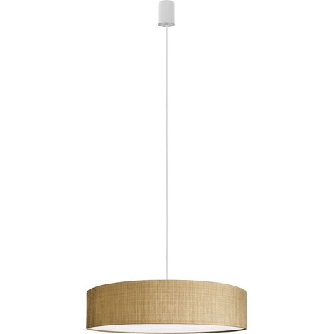 Suspension Nowodvorski Turda dorée tissu Ø65 3xE27 (1/4)