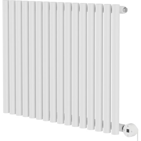 Wholesale Domestic Sinclair White 600mm x 795mm Horizontal Digital Thermostatic Single Panel Electric Radiator (1/5)