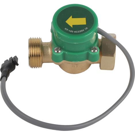Capteur de débit d'eau HT-120, 1 pièce, AC220V 1A, filetage G3/4"-3/4", interrupteur de flux pour pompe (1/5)