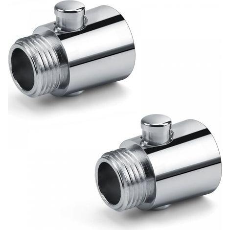 Shower stop, 2 pieces G1/2 shower head shut-off valve, shower water saver made of high-quality ABS material, suitable for kitchen or shower (1/3)