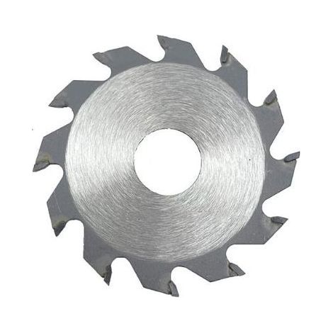 Lot de 2 lames de scie circulaire à 12 dents en carbure pour coupe du bois 63 x 15 mm (1/4)