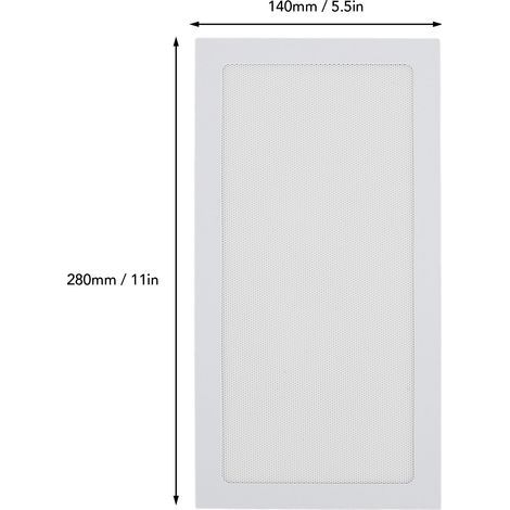 Magnetischer Staubfilter für PC-Gehäuse – 2 Stück, weißes PVC, 140 x 280 mm, für Belüftung und Netzteil (1/4)