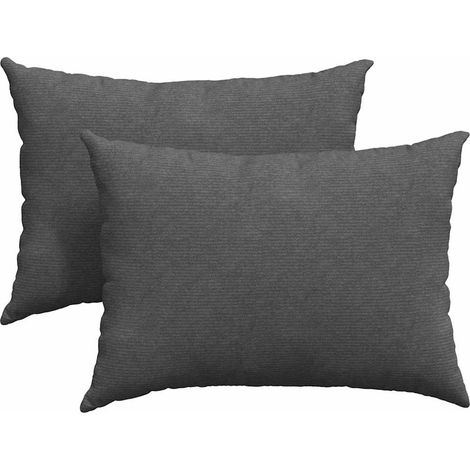 Maison Exclusive - Cuscini da Divano 2 pcs Grigio scuro 70 x 50 cm