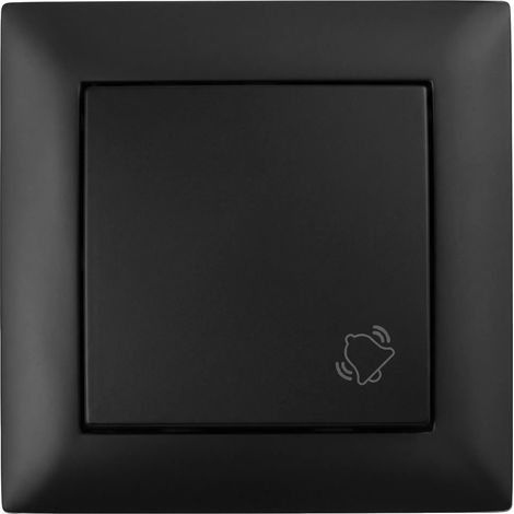 Toolight Klingeltaster Mit Rahmen Oste Jnh008-w Black (1/5)