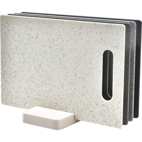 Lot de 4 planches en plastique avec support 28,3 x 18,5 x 0,3 cm (1/5)