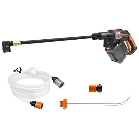 Worx – Nettoyeur haute pression électrique sans fil 20V – Moteur sans balais – Pression 56 bars – Débit 220 l/h – Tuyau d'aspiration 6 m