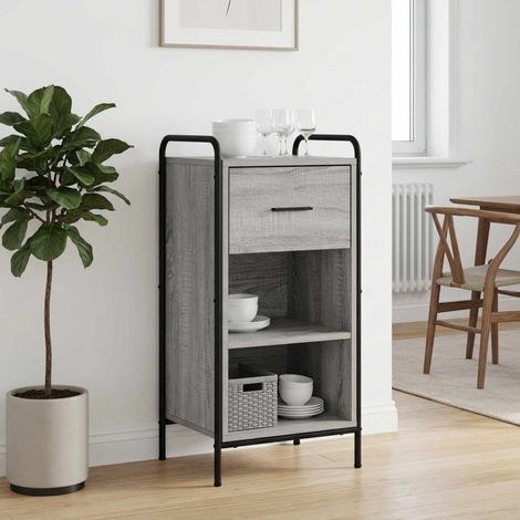 vidaXL Sideboard Grey Sonoma 40 x 33 x 80.5 cm Engineered Wood (1/5)