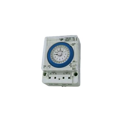 16-A-Analog-Zeitschaltuhr – 100–240 V Wechselstromversorgung – DIN-Schienenmontage – 15 Minuten programmierbar (1/4)