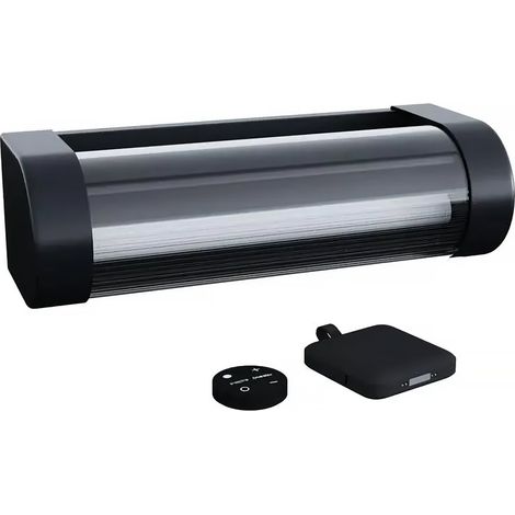 Aplique solar y recargable Booster "Loma" 150 a 900 Lumen - Negro