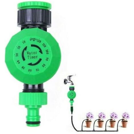 PA Mechanischer Wassertimer für den Wasserhahn, Wassertimer für automatisches Gartenbewässerungssystem für einfache zweistündige automatische Bewässerungssteuerung (1/4)