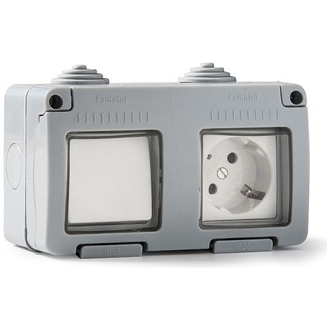 COMMUTATEUR ET BASE SURFACE TT ÉTANCHE IP55