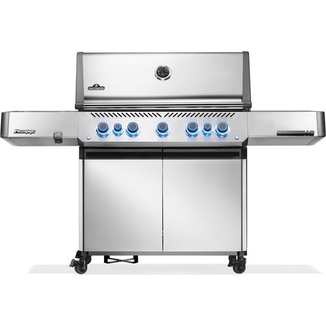 Barbecue à gaz Prestige 665 + Sizzle Zone + Brûleur arrière - Inox