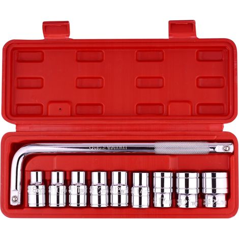 Set di 10 chiavi per auto, barra piegatrice da 1 1/2", chiavi a bussola da 9 1/2": 8 mm, 10 mm, 11 mm, 12 mm, 13 mm, 14 mm, 17 mm, 21 mm, 24 mm. Manutenzione auto (1/5)