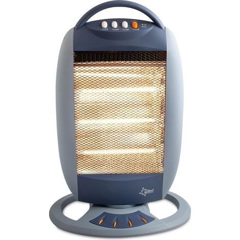 Heat Halogen Heizstrahler max.1200W, 3Stufen, silber (1/5)