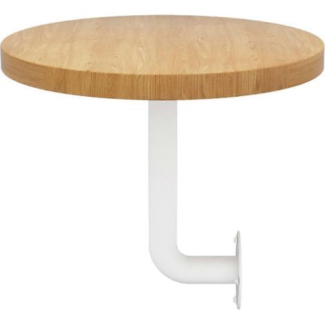 Table pliante murale en bois de fer. bureau et table à manger multifonctionnels de 40 cm. gain de place. (1/5)