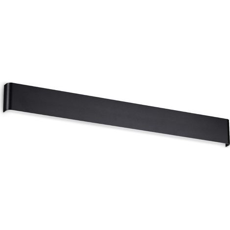 Applique Moderna Delta Metallo Nero Led 30W 4000K Luce Naturale (1/2)