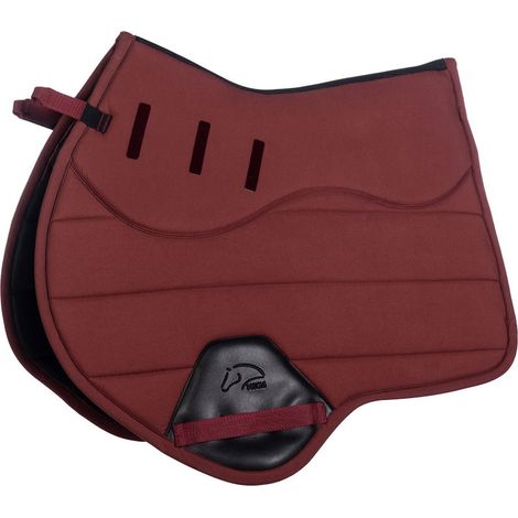 pony rettangolare salto, verde: Sottosella inglese forma anatomica modello Sports con grip in silicone e inserto in 3D mesh (1/5)
