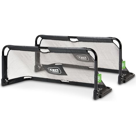 EXIT Panna foldable steel football goal 5x2ft (set of 2) - black