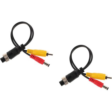 Adaptadores de enchufe de 4 pines de 2 piezas para cámara de visión trasera (1/2)