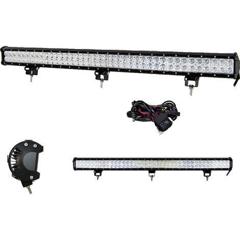 Barra de luz LED, diseño de doble fila, temperatura de color de 6000K (1/2)