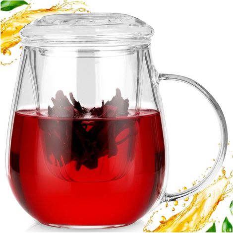 Becher mit Glas-Teesiebdeckel, 530 ml (1/5)