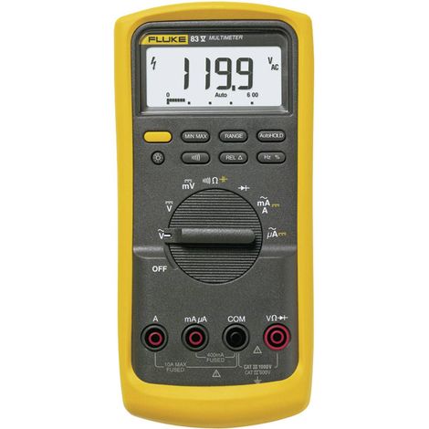 Fluke 83V/EUR Multimètre numérique CAT III 1000 V, CAT IV 600 V Affichage (nombre de points): 6000 Q51249