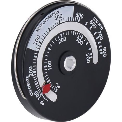 Thermomètre de poêle - - Modèle magnétique - 0-500℃ - Alliage d'aluminium - Haute précision (1/3)