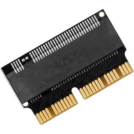 Adaptateur NGFF M.2 NVMe pour Mise à Niveau MacBook Air et Mac Pro Retina,SSD Nvme,Adaptateur SSD,Adaptateur M.2 Pcie,SSD de Grande capacité, Hautes Performances (Noir) (1/5)