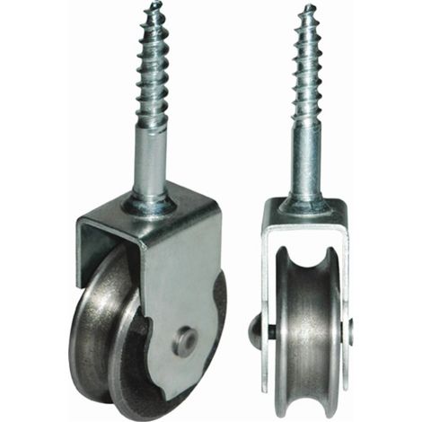 HBS-BETZ Rodillo de pájaro 471 Hierro fundido D.80mm Cap.máx.30kg Ranura 8,5mm - 63175 (1/2)