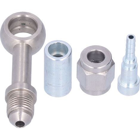 Adaptateur Banjo de Tuyau de Frein 0° M10, 4 Pièces/ensemble de Remplacement en Acier Inoxydable pour Moto, Antirouille, Facile à Installer, adapté aux Conduites de Frein à. (1/5)