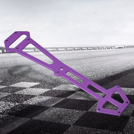 Plateau radio anodisé violet pour modèles RC HSP 1/10 - Alliage aluminium usiné CNC (1/5)
