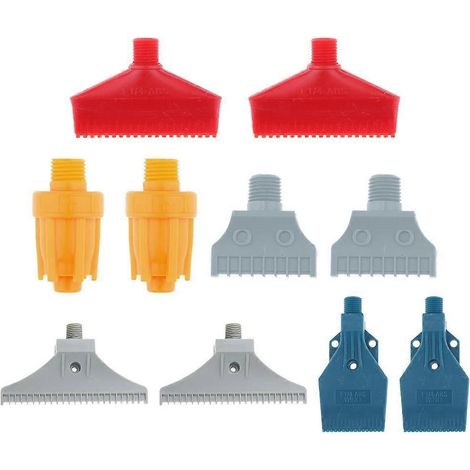 10pc ABS Multi Blow Flat Fan Nozzle Air Blower Nozzle Air Knife Wind Plastic (1/3)
