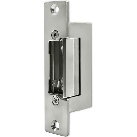 Qoltec Serratura elettrica simmetrica con memoria e serratura + piastra di montaggio 12 V Acciaio inossidabile