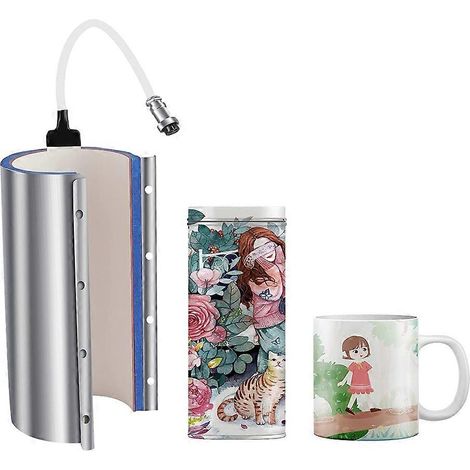 Machine de transfert thermique par sublimation pour mugs en verre de 30 oz, 110 V, compatible avec les thermocouples de type K et les mugs de 11 oz, 15 oz, 20 oz et 30 oz. Prise femelle. (1/5)