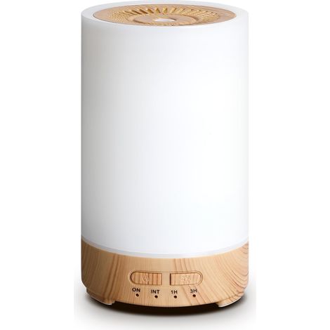 Diffuseur d'Huile Essentielle, 150ML Diffuseur Arômes, Ultrasonique Diffuseur Huiles Essentielles Electrique avec 7 Couleurs LED Humidificateur d'air pour Appartement Bureau Maison Yoga (1/5)