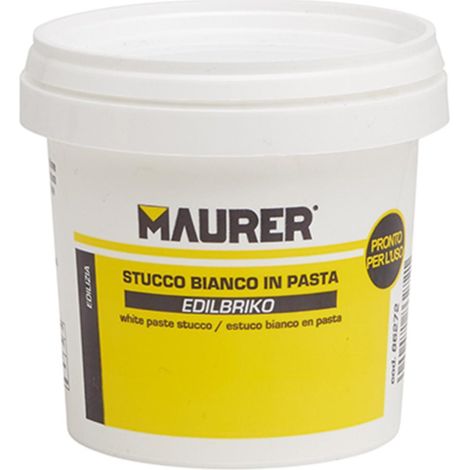 Edil Masilla Plástica Blanca Maurer (Tarrina 0,5 kilos)