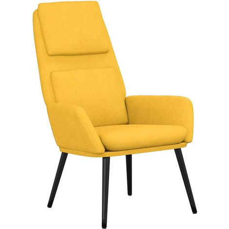 Relaxsessel Senfgelb Stoff vidaXL (1/5)