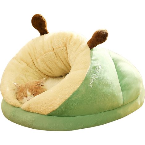 Panier coussin pour chaton, lit doux et portable, chaud et moelleux pour l'hiver, accessoire pour animal de compagnie (1/4)