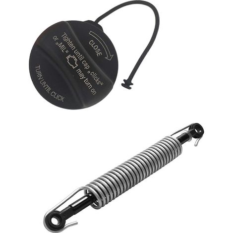 Amortisseur à ressort argenté pour BMW Série 5 E60 525i 528i et bouchon de réservoir d'essence pour BMW Série E et Série F E39 (1/5)