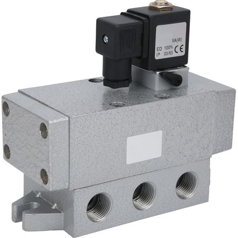 Électrovanne G3/8 po, 2 positions, 5 voies, commande simple, distributeur K25DH-10AC110V (1/5)
