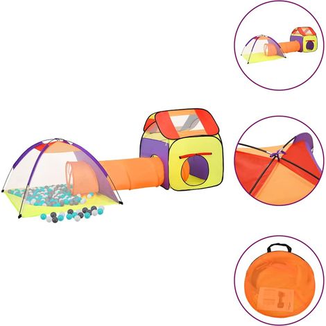 vidaXL Tente de jeu pour enfants avec 250 balles Multicolore (1/5)