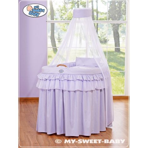 Cesta in vimini con baldacchino - Piccolo Principe viola (1/2)