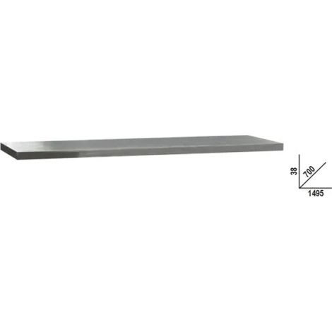 Beta RSC50 2.0 PX/2-1,5MT Piano di lavoro 1,5 m in MDF rivestito acciaio Inox