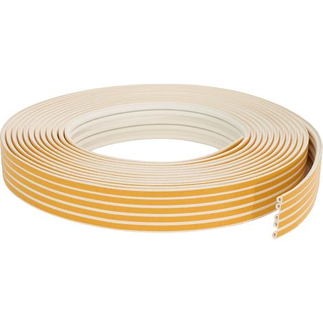 vidaXL Sello de ventana autoadhesivo Blanco 9 x 6 mm 50 m Espuma EPDM (1/2)