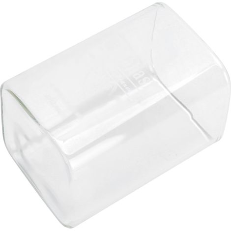 240 ml quadratischer, hitzebeständiger Glasbecher mit Pferdemotiv, Küchenbecher. (1/5)
