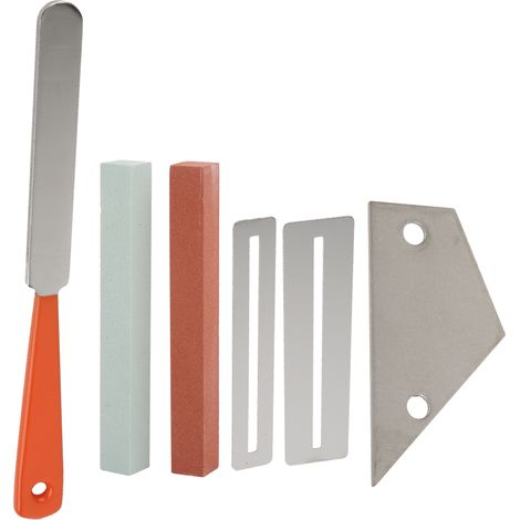 M02406 Lime en acier inoxydable rouge/vert, poignée orange, joint argenté, règle triangulaire, kit d'outils pour guitare, accessoire pour instrument de musique (1/5)