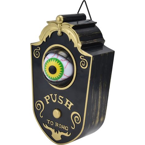 Suspension de porte Halloween œil lumineux effrayant sonnette décorative fête sinistre accessoire (1/5)