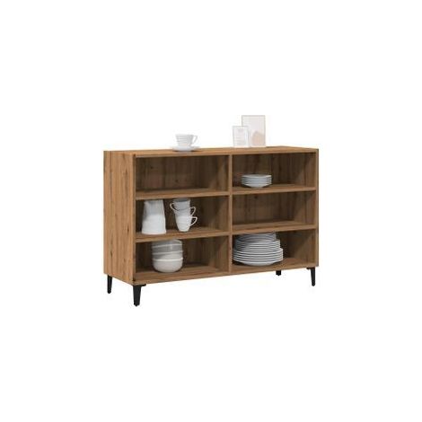 Buffet chêne artisanal 103,5x35x70 bois d'ingénierie (1/5)