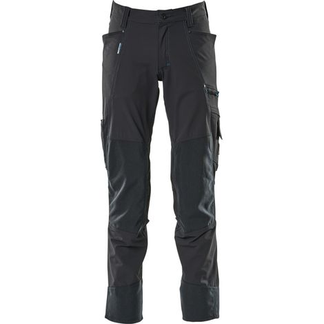 Mascot Bundhose ADVANCED wasserabweisend mit Knietaschen 17179, Gr. 126 schwarzblau
