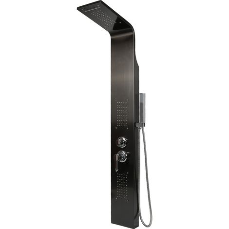 Colonne de douche hydromassante en acier inoxydable 304 – Mitigeur monocommande intégré – Buses massantes anti-calcaire – Installation rapide – Oobest